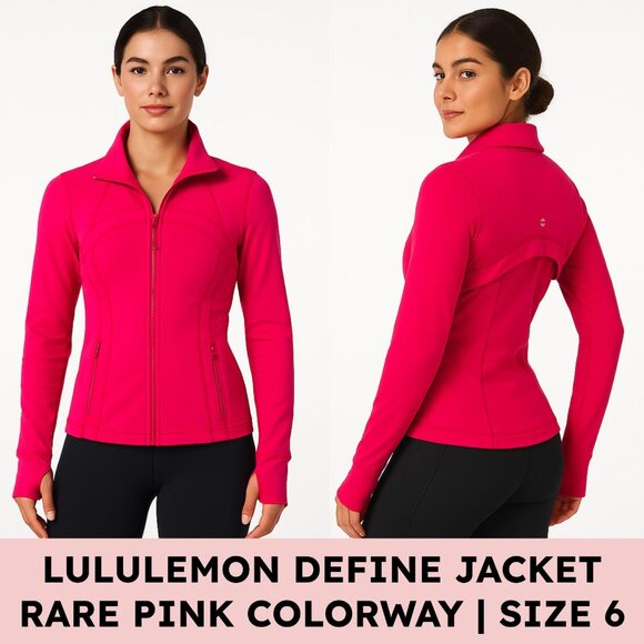 lululemon athletica Jackets & Blazers - Lululemon Define Jacket — Calypso Pink (Sz 6) — Rare Color Luon